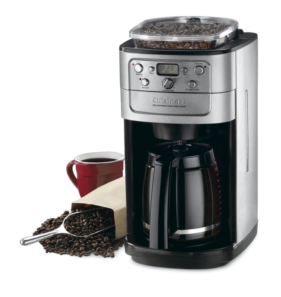 Cuisinart DGB-700BC Grind-and-Brew 12-Cup Automatic Coffeemaker, Brushed Chrome, Black