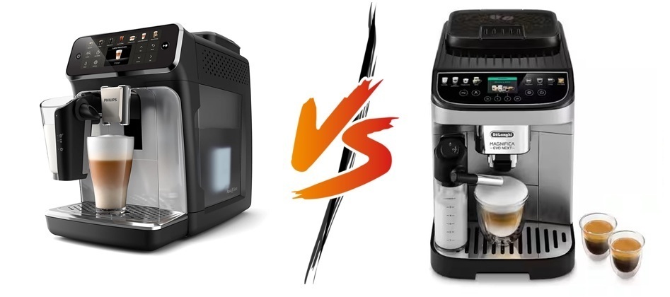 Philips 4400 LatteGo vs. De'Longhi Magnifica Evo Next